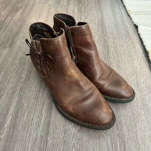 Genuine Leather Born Booties
